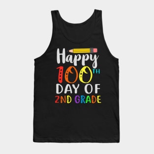 Hap100 Days Of School 100Th Day Of Second Grade Tank Top